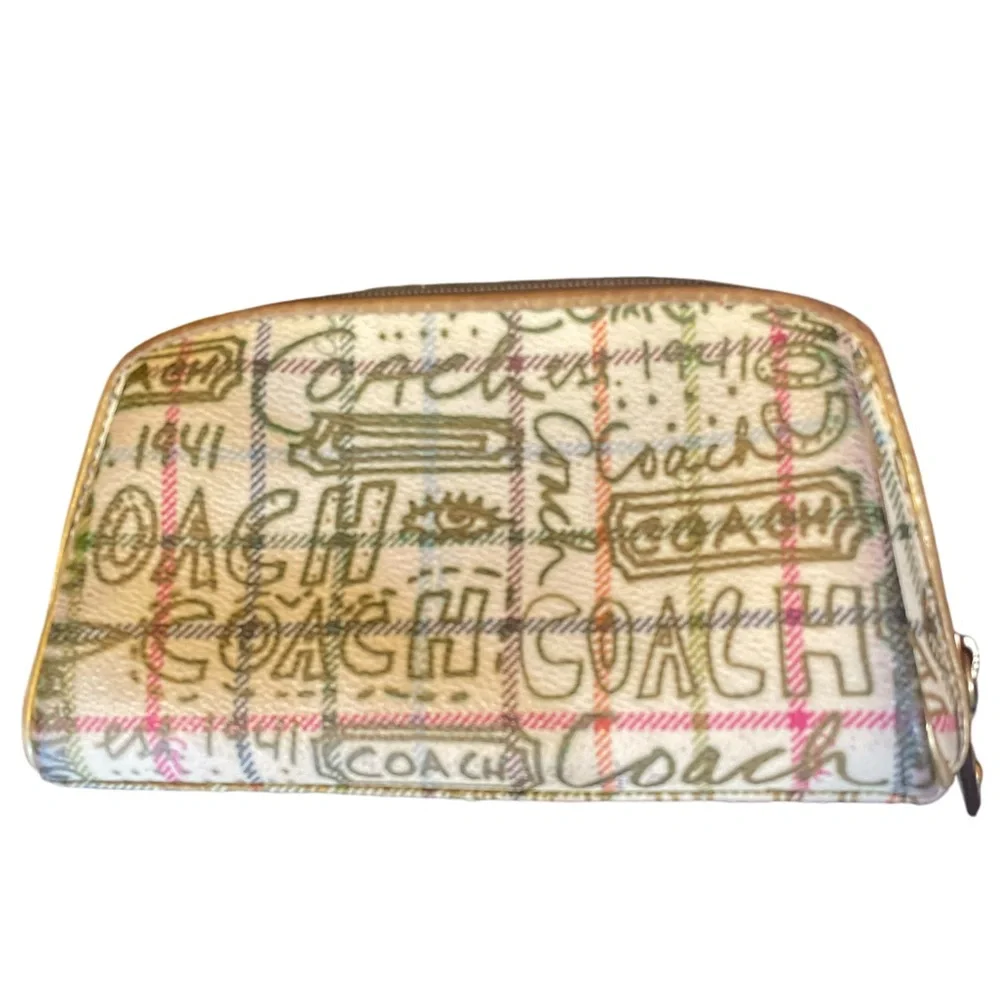 Coach Gold Clutch Makeup Bag